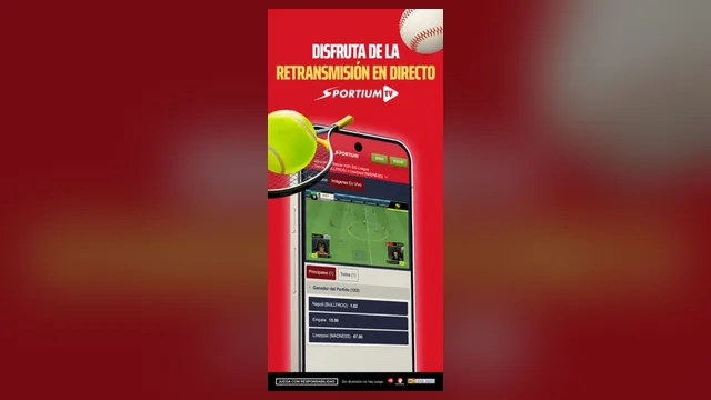 Captura oficial de la app de Sportium en la App Store de España